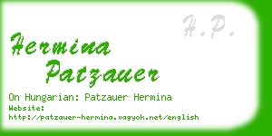 hermina patzauer business card